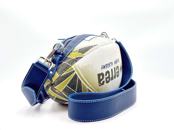 BallToBag Rugby U040 - Bolso hecho a mano con un balón de rugby