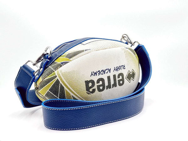 BallToBag Rugby U040 - Bolso hecho a mano con un balón de rugby