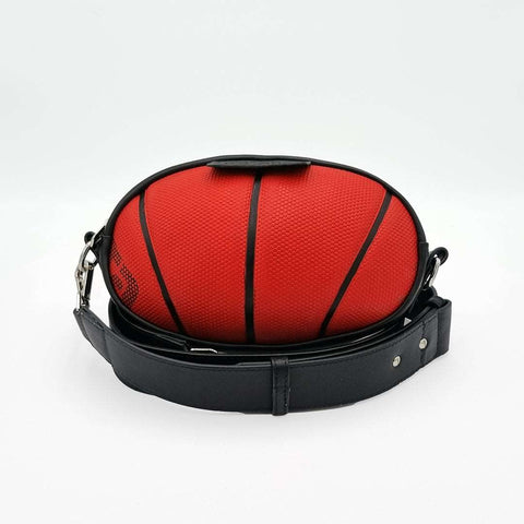 BallToBag Crossbody C010 - Bandolera riñonera hecha a mano con un balón de baloncesto
