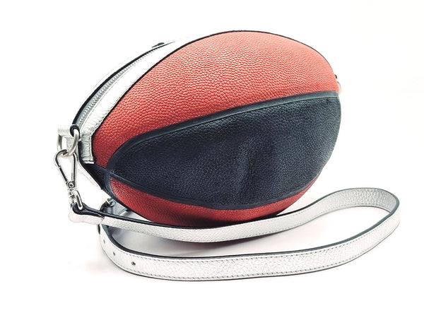 BallToBag Basketball - shoulder bag made with basketball and leather
