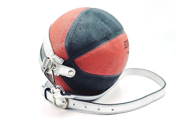 BallToBag Basketball - shoulder bag made with basketball and leather