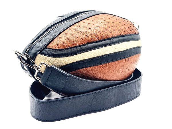 BallToBag Basketball - bolso bandolera hecho con balón de baloncesto y piel