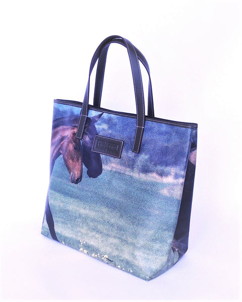 Tote Bag - T010 - Shopping Bag confeccionado con lona publicitaria y piel