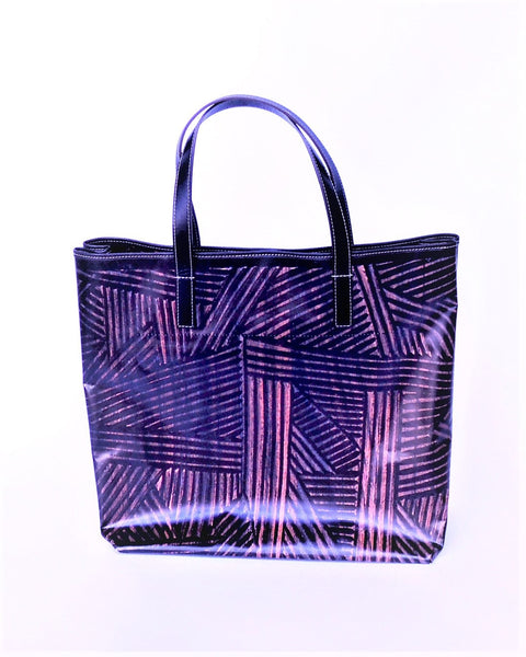 Tote Bag - T001 - Shopping Bag made with advertising canvas and leather