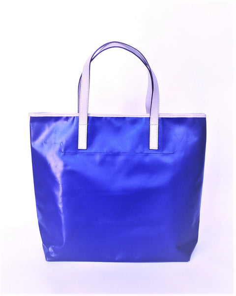 Tote Bag - T015 - Shopping Bag confeccionado con lona publicitaria y piel